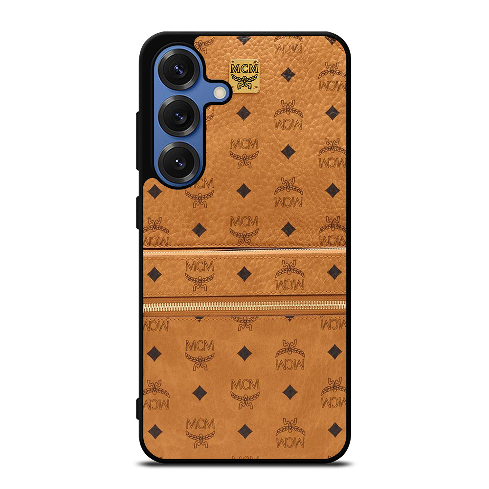 MCM WORLD WIDE BROWN LOGO 1 Samsung Galaxy S26 Case Cover