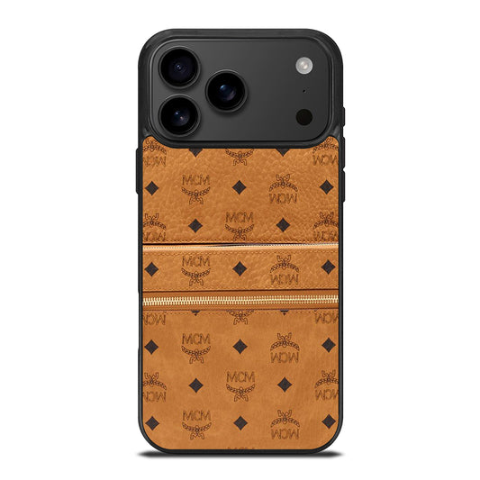 MCM WORLD WIDE BROWN LOGO 1 iPhone 17 Pro Max Case Cover