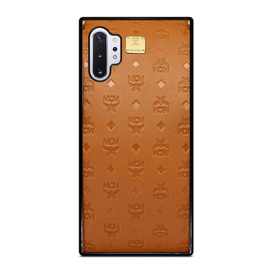 MCM WORLD WIDE BROWN LOGO 2 Samsung Galaxy Note 10 Plus Case Cover