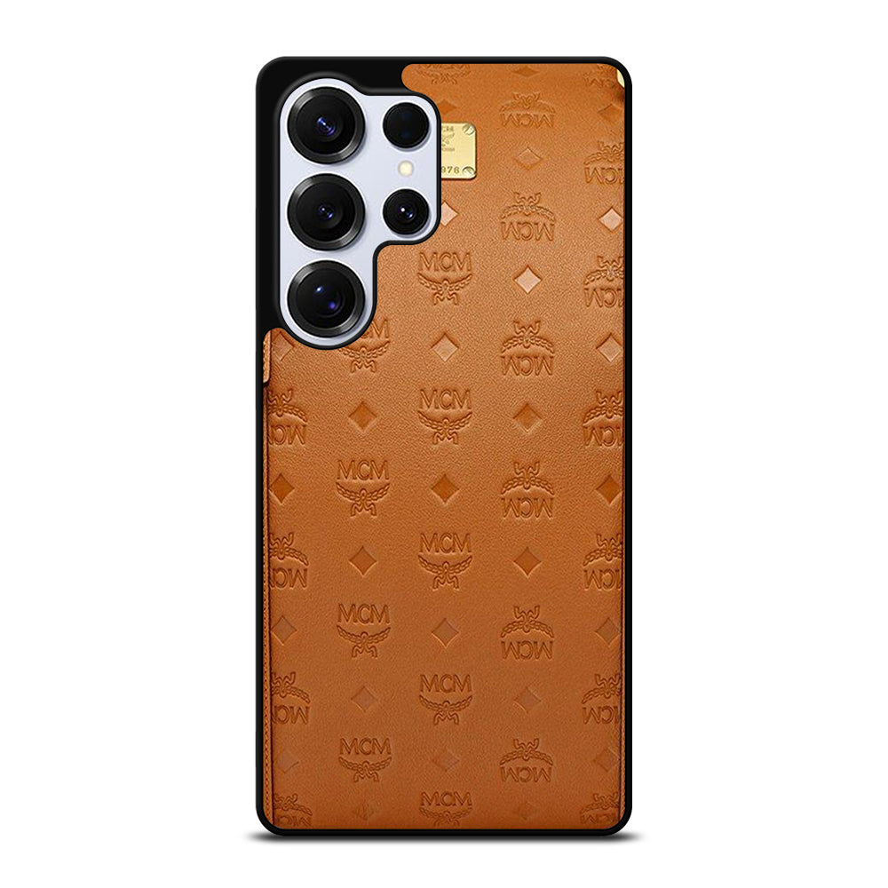 MCM WORLD WIDE BROWN LOGO 2 Samsung Galaxy S26 Ultra Case Cover