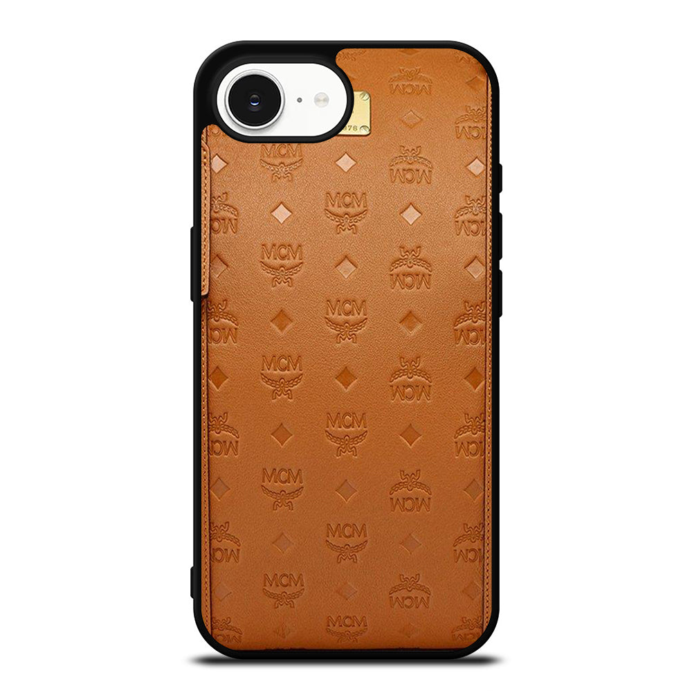 MCM WORLD WIDE BROWN LOGO 2 iPhone 16e Case Cover