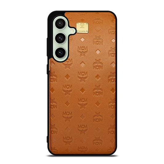 MCM WORLD WIDE BROWN LOGO 2 Samsung Galaxy S24 FE Case Cover