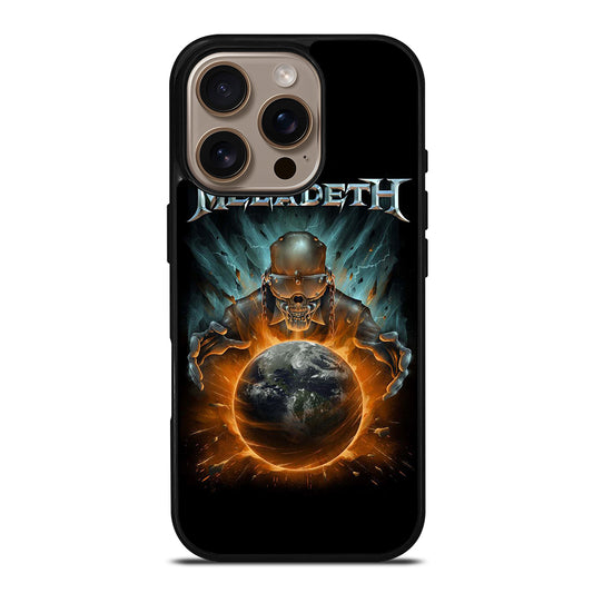 MEGADETH SKULL BLACK iPhone 16 Pro Case Cover