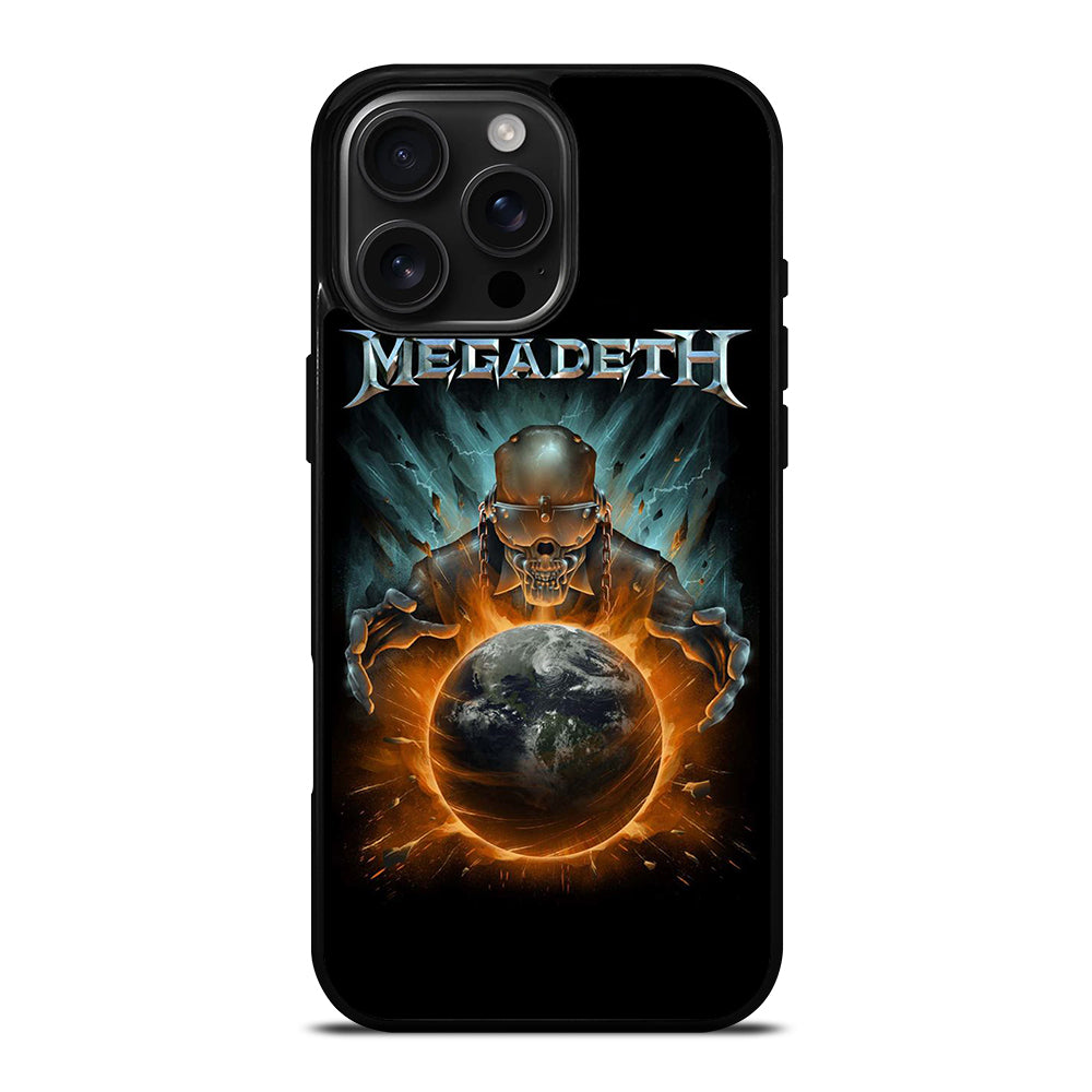 MEGADETH SKULL BLACK iPhone 16 Pro Max Case Cover