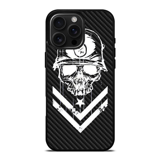 METAL MULISHA CARBON LOGO iPhone 16 Pro Max Case Cover