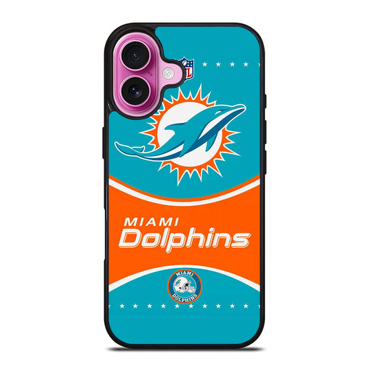 MIAMI DOLPHINS NFL FOOTBALL LOGO 2 iPhone 16 Plus Case Cover