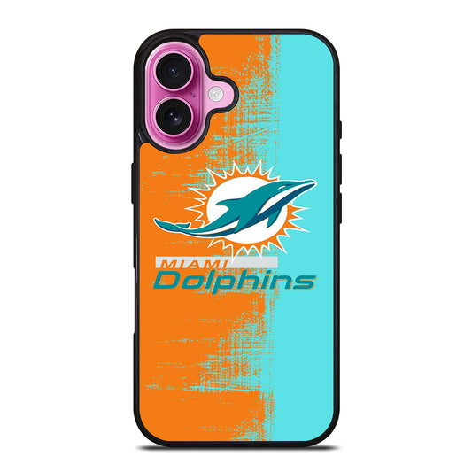 MIAMI DOLPINS NFL LOGO iPhone 16 Plus Case Cover
