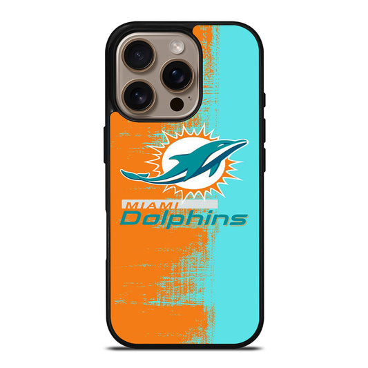 MIAMI DOLPINS NFL LOGO iPhone 16 Pro Case Cover