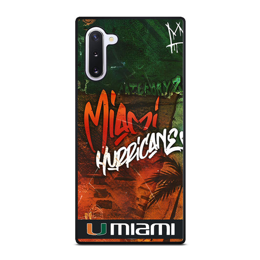 MIAMI HURRICANES Samsung Galaxy Note 10 Case Cover