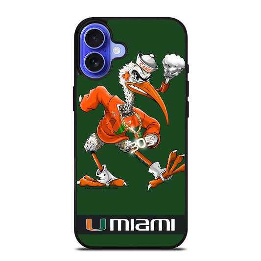 MIAMI HURRICANES MASCOT iPhone 16 Case Cover