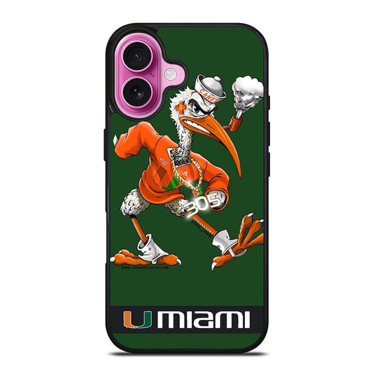 MIAMI HURRICANES MASCOT iPhone 16 Plus Case Cover