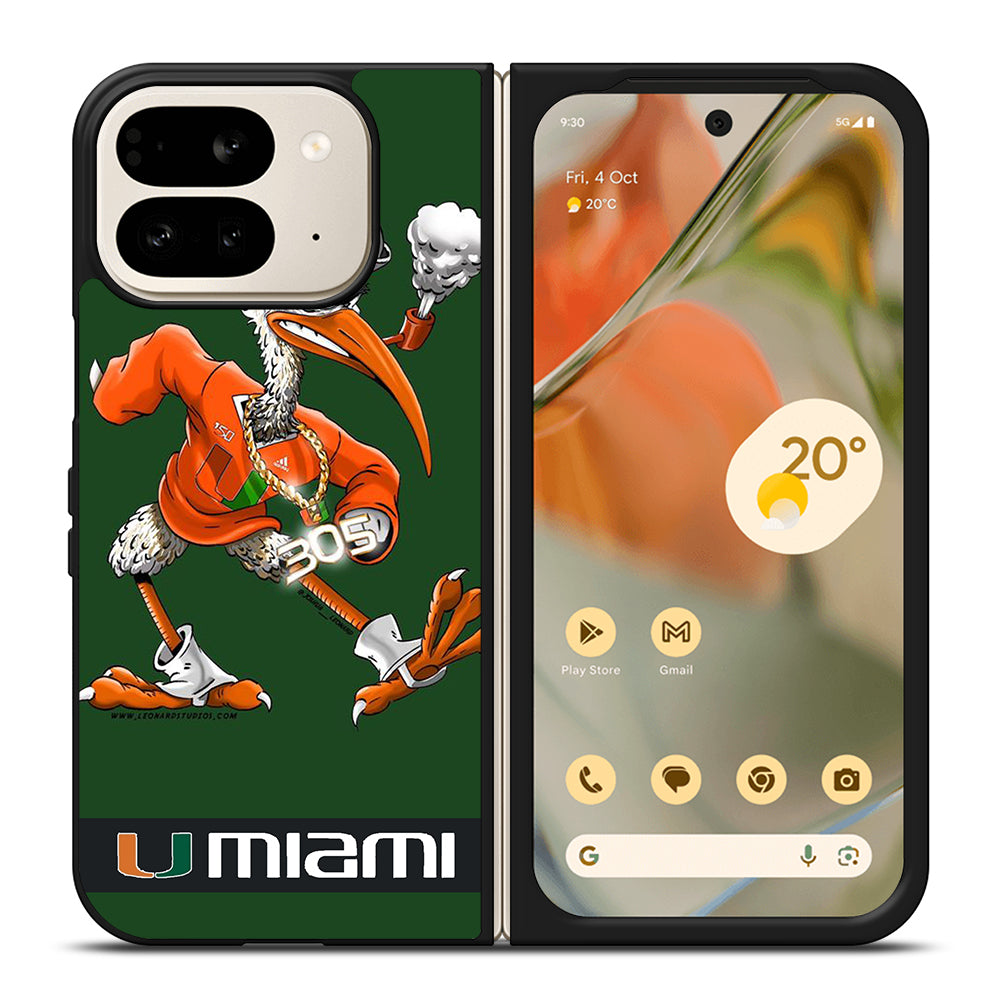 MIAMI HURRICANES MASCOT Google Pixel 9 Pro Fold Case Cover