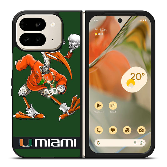 MIAMI HURRICANES MASCOT Google Pixel 9 Pro Fold Case Cover