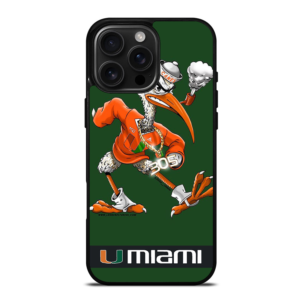 MIAMI HURRICANES MASCOT iPhone 16 Pro Max Case Cover
