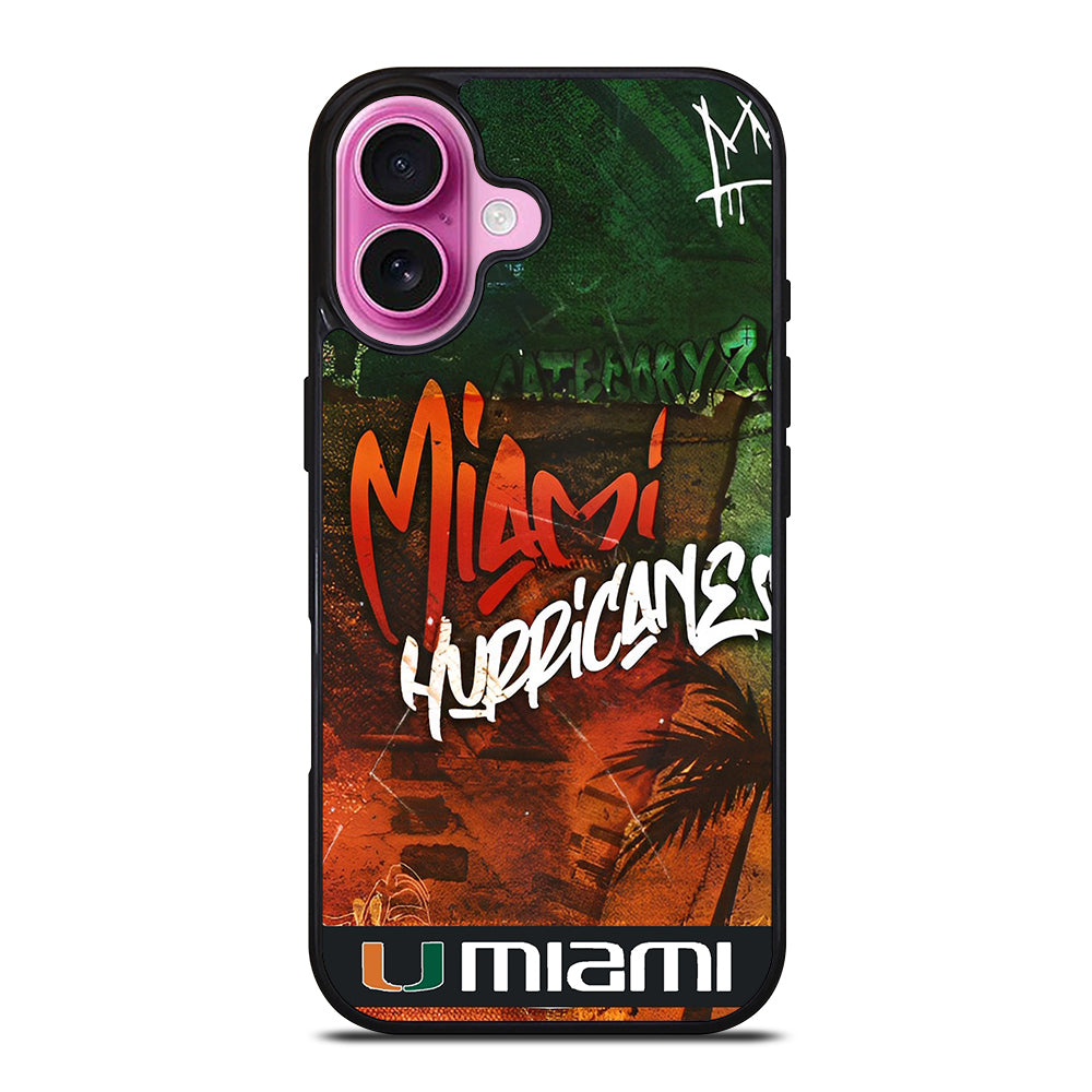 MIAMI HURRICANES iPhone 16 Plus Case Cover