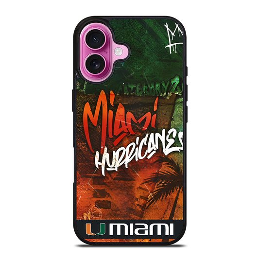 MIAMI HURRICANES iPhone 16 Plus Case Cover