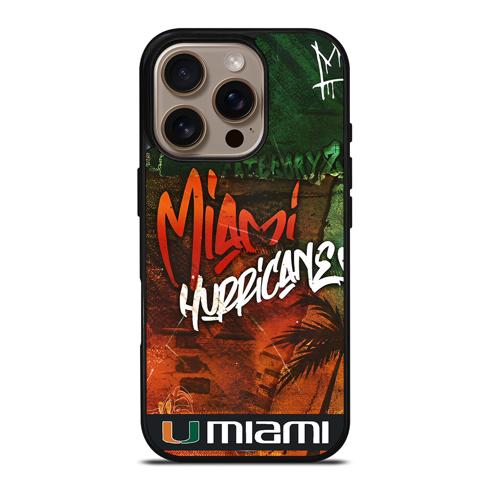 MIAMI HURRICANES iPhone 16 Pro Case Cover