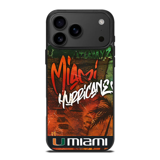MIAMI HURRICANES iPhone 17 Pro Max Case Cover