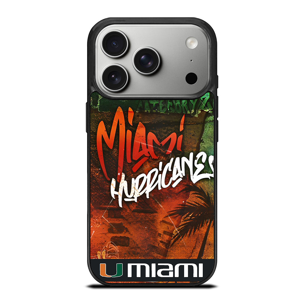 MIAMI HURRICANES iPhone 17 Pro Case Cover