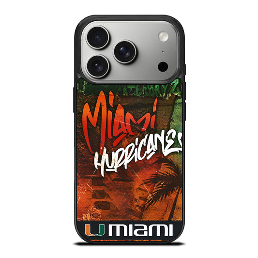 MIAMI HURRICANES iPhone 17 Pro Case Cover