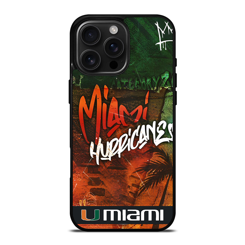MIAMI HURRICANES iPhone 16 Pro Max Case Cover