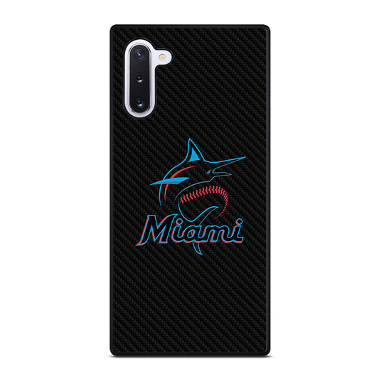 MIAMI MARLINS LOGO CARBON Samsung Galaxy Note 10 Case Cover