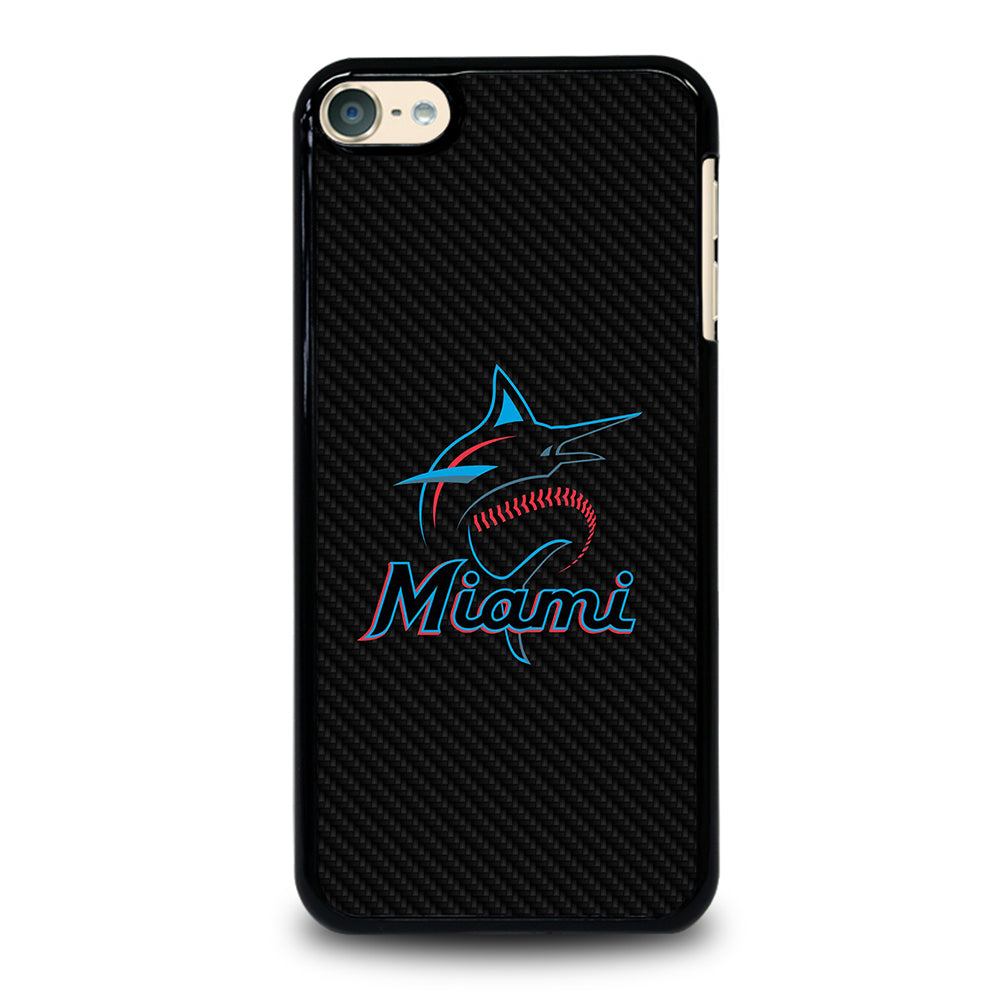 MIAMI MARLINS LOGO CARBON iPod Touch 6 Case Cover