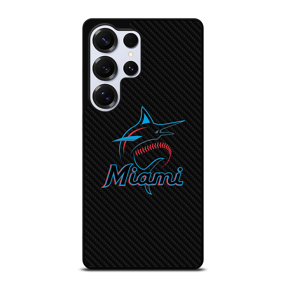 MIAMI MARLINS LOGO CARBON Samsung Galaxy S25 Ultra Case Cover