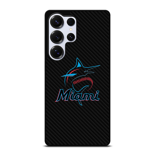 MIAMI MARLINS LOGO CARBON Samsung Galaxy S25 Ultra Case Cover