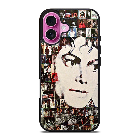 MICHAEL JACKSON COLLAGE ART iPhone 16 Plus Case Cover