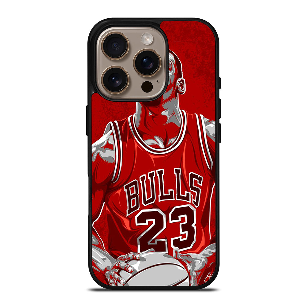 MICHAEL JORDAN ART NBA iPhone 16 Pro Case Cover