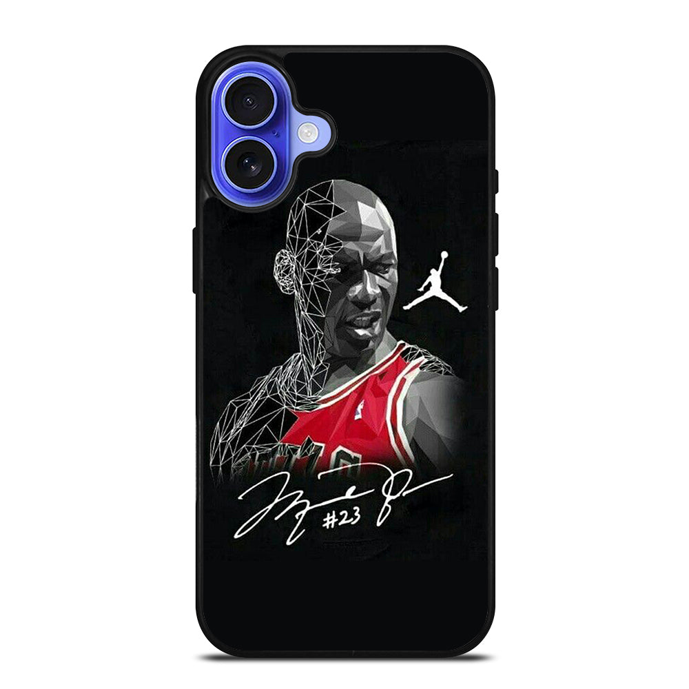 MICHAEL JORDAN ART SIGNATURE iPhone 16 Case Cover
