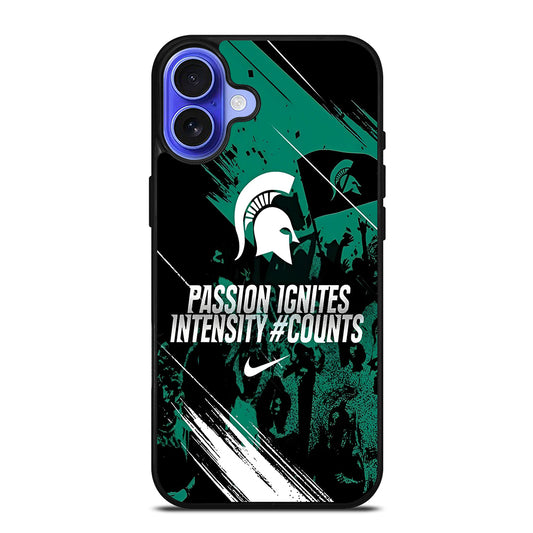 MICHIGAN STATE SPARTANS NFL SYMBOL iPhone 16 Case Cover
