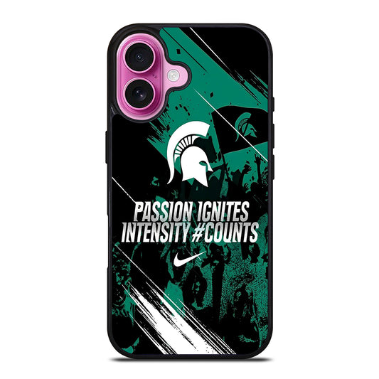 MICHIGAN STATE SPARTANS NFL SYMBOL iPhone 16 Plus Case Cover