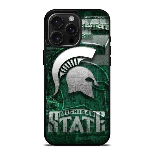 MICHIGAN STATE UNIVERSITY MSU LOGO 1 iPhone 16 Pro Max Case Cover