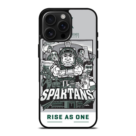 MICHIGAN STATE UNIVERSITY MSU LOGO 2 iPhone 16 Pro Max Case Cover