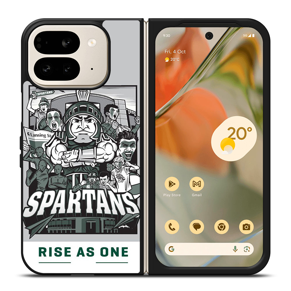 MICHIGAN STATE UNIVERSITY MSU LOGO 2 Google Pixel 9 Pro Fold Case Cover