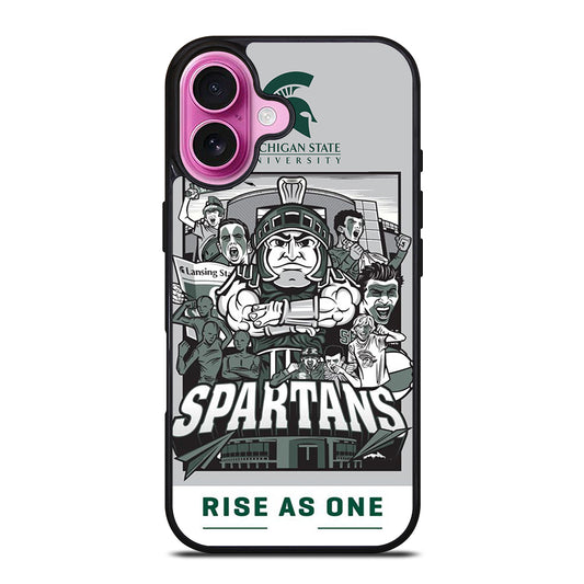 MICHIGAN STATE UNIVERSITY MSU LOGO 2 iPhone 16 Plus Case Cover