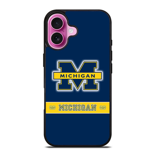 MICHIGAN WOLVERINES LOGO iPhone 16 Plus Case Cover