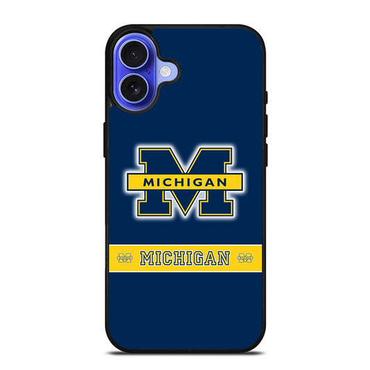 MICHIGAN WOLVERINES LOGO iPhone 16 Case Cover