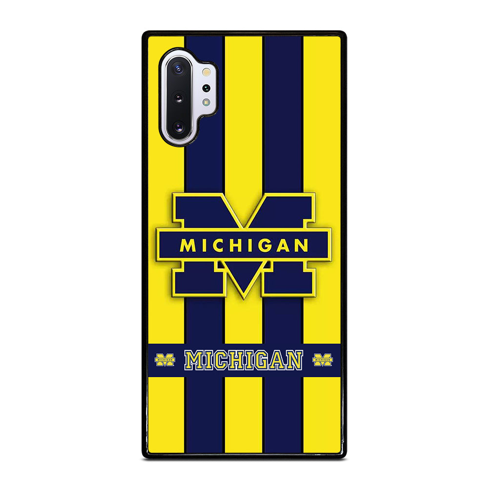 MICHIGAN WOLVERINES STRIPE LOGO Samsung Galaxy Note 10 Plus Case Cover