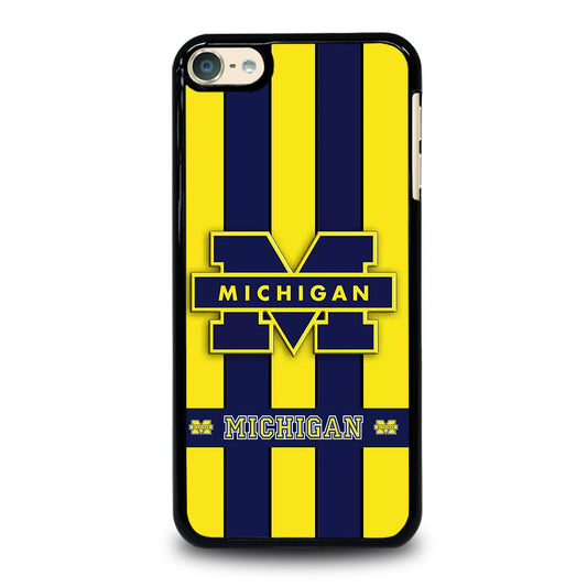 MICHIGAN WOLVERINES STRIPE LOGO iPod Touch 6 Case Cover