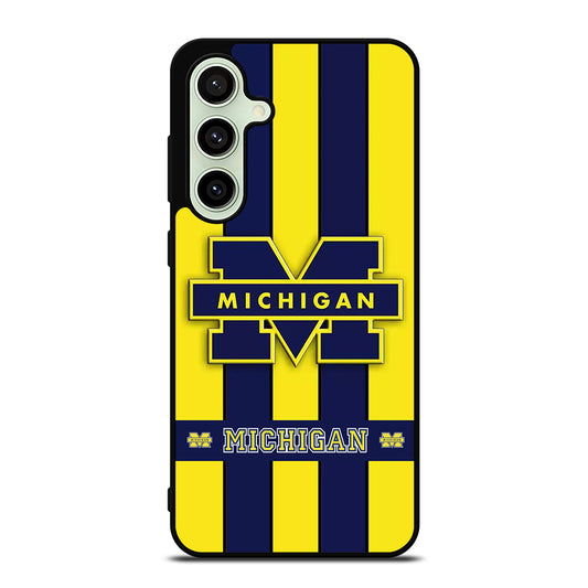 MICHIGAN WOLVERINES STRIPE LOGO Samsung Galaxy S24 FE Case Cover
