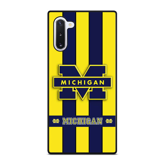 MICHIGAN WOLVERINES STRIPE LOGO Samsung Galaxy Note 10 Case Cover