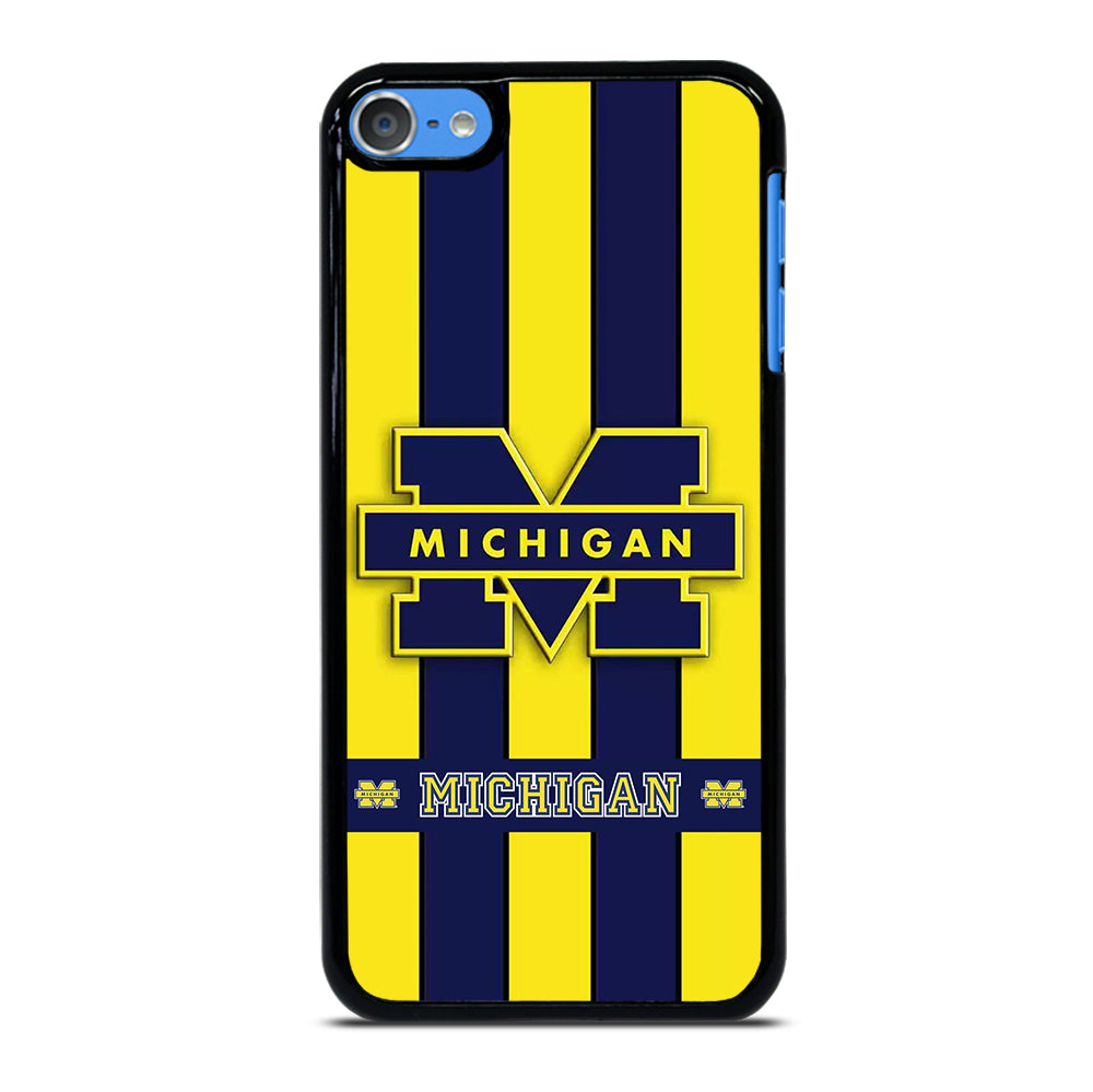 MICHIGAN WOLVERINES STRIPE LOGO iPod Touch 7 Case Cover