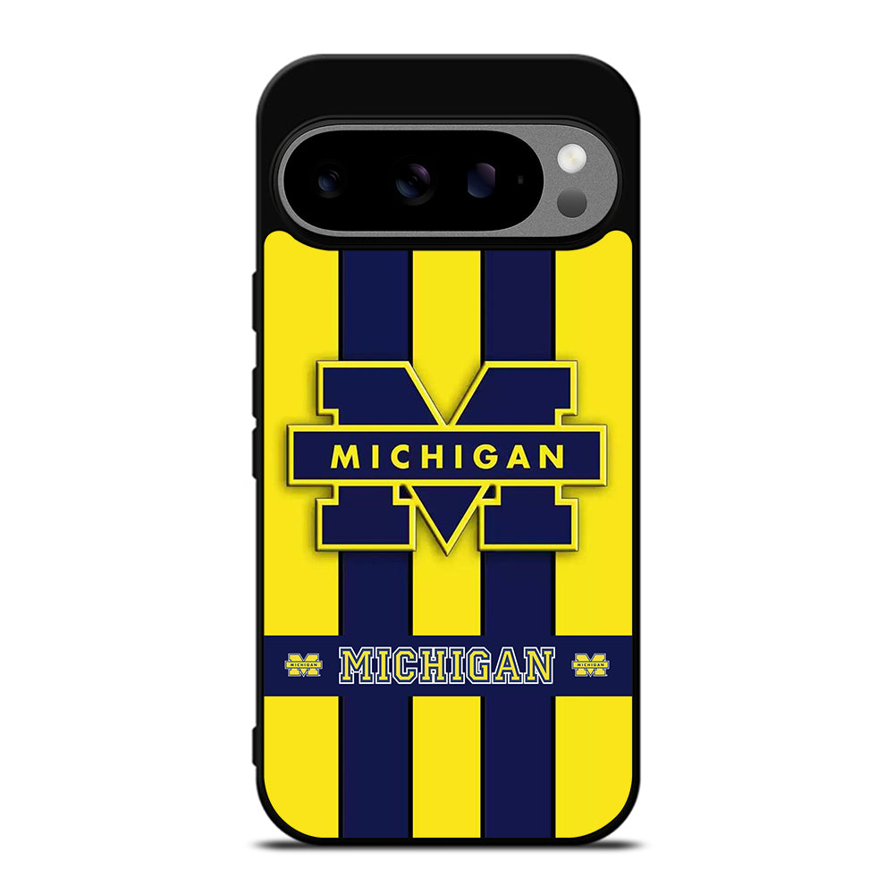 MICHIGAN WOLVERINES STRIPE LOGO Google Pixel 9 Pro XL Case Cover