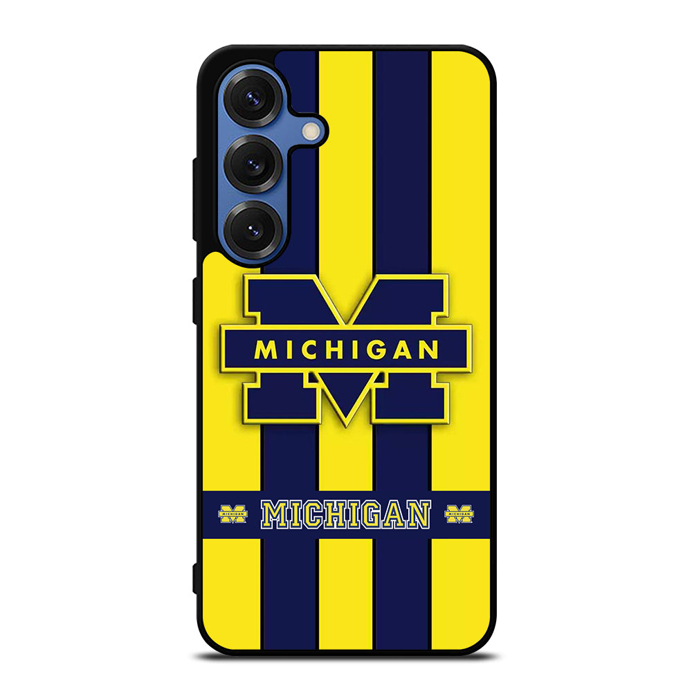 MICHIGAN WOLVERINES STRIPE LOGO Samsung Galaxy S25 Case Cover