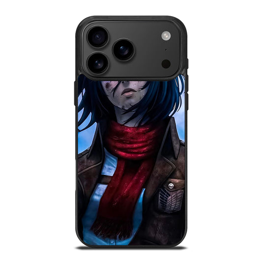 MIKASA ACKERMAN ATTACK ON TITAN ANIME SERIES iPhone 17 Pro Max Case Cover