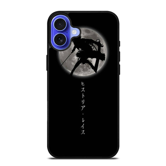 MIKASA ACKERMAN SHADOW ATTACK ON TITAN iPhone 16 Case Cover