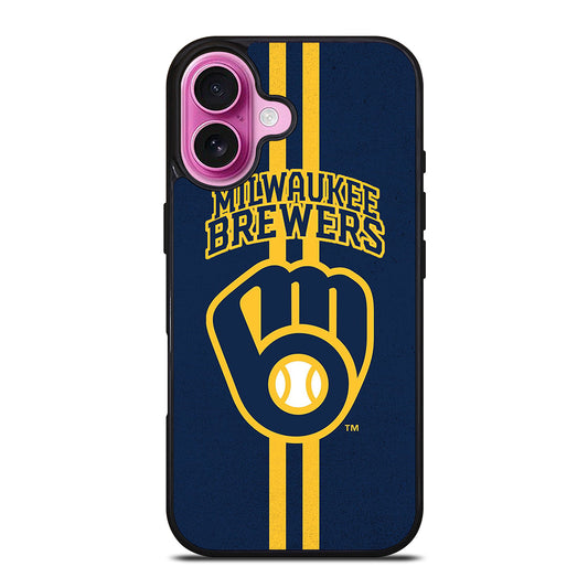 MILWAUKEE BREWERS STRIPE ICON iPhone 16 Plus Case Cover